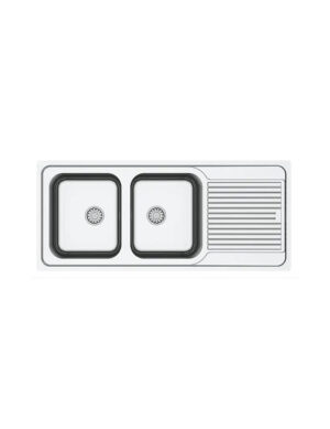 AS 110 INSET SERIE DOUBLE BOWL 1160X500mm+ GRID