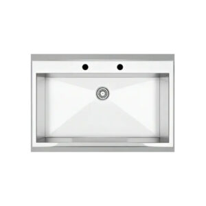 AS 248 HAND MADE 50X81 1.0mm RO BRUSHED,ONE TAP HOLE +GRID