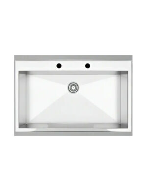 AS 248 HAND MADE 50X81 1.0mm RO BRUSHED,ONE TAP HOLE +GRID