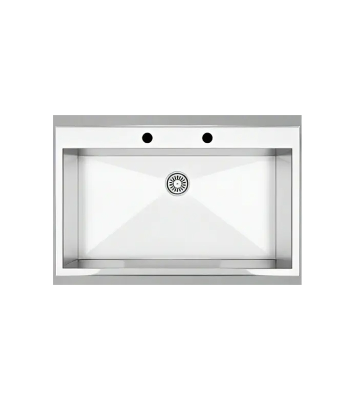 AS 248 HAND MADE 50X81 1.0mm RO BRUSHED,ONE TAP HOLE +GRID
