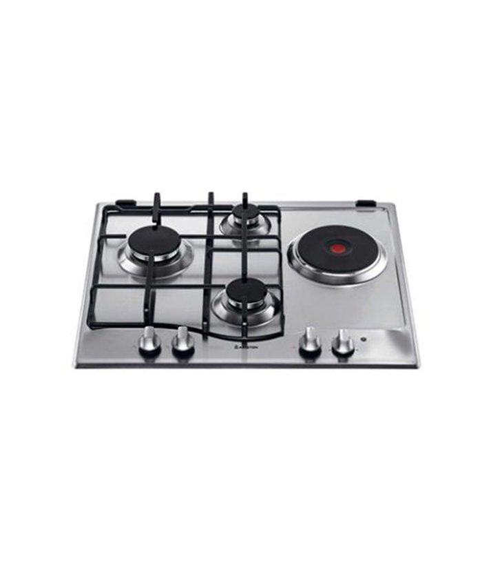 Ariston 60 cm Built-In Hob Cooker (3 Gas Burners + 1 Electric Hot Plate) - PC631NX
