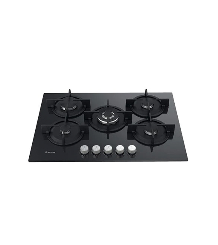 Ariston 75 cm Built-In Gas Hob Cooker - AGS 72 S/BK