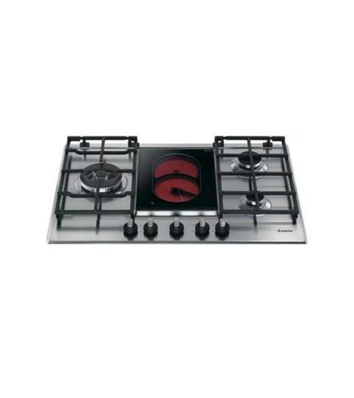 Ariston 75 cm Built-In Hob Cooker (3 Gas + 1 Vitro Electric Zone) - PK741RQO