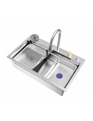BLACK SINGLE BOWL FULL SET(ARMATURE,BASIN,CUTTING BOARD)+GRID