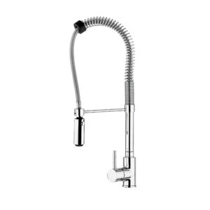 CM CLARK Sink Mixer with Molton Hose & Dual Jet Shower - 9105MISCCRM