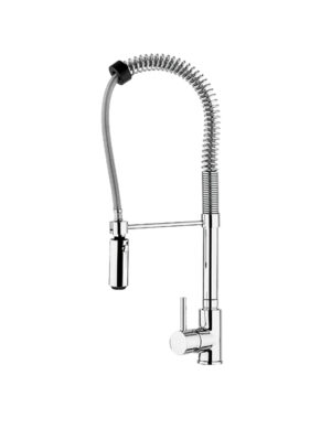 CM CLARK Sink Mixer with Molton Hose & Dual Jet Shower - 9105MISCCRM