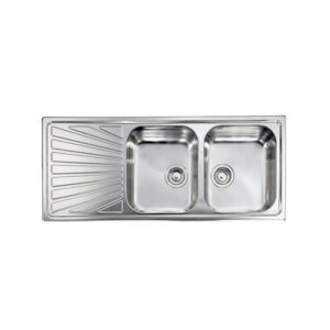 CM Cometa Double Bowl Sink with Left Drainer - 811497DCSSX