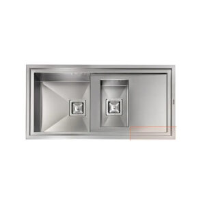 CM Majestic 1½ Bowl Sink with Right Drainer - 012505RCSSP