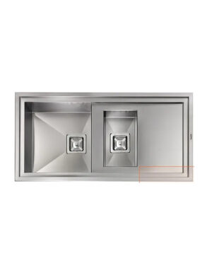 CM Majestic 1½ Bowl Sink with Right Drainer - 012505RCSSP