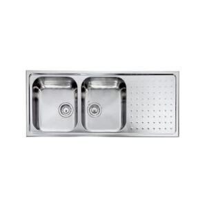 CM Punto Plus Double Bowl Sink - 811107SCSSP