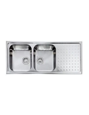 CM Punto Plus Double Bowl Sink - 811107SCSSP