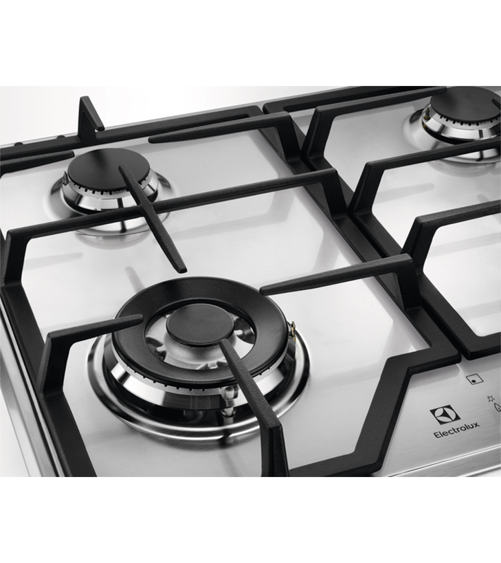 Electrolux 60cm Built-In Gas Hob with 4 Cooking Zones - KGS6436X - Image 2