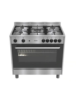 IGNIS 90 cm 5-Burner Gas Cooker with Large Gas Oven - FST965CS