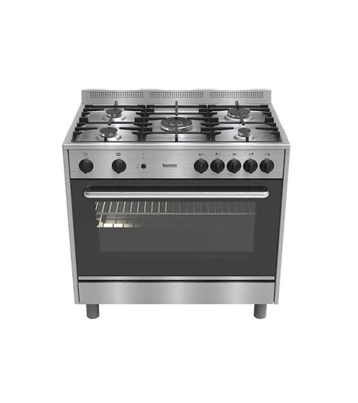 IGNIS 90 cm 5-Burner Gas Cooker with Large Gas Oven - FST965CS