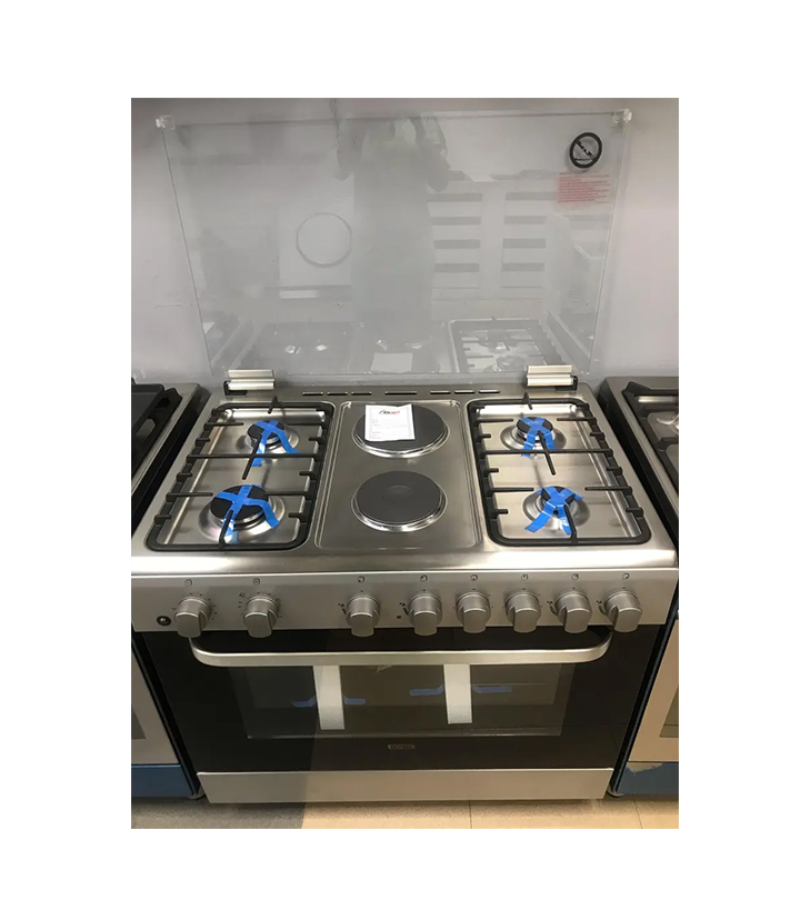 IGNIS 90 cm Gas-Electric Cooker (4 Gas Burners + 2 Electric Hotplates, Gas Oven) - FST9642S