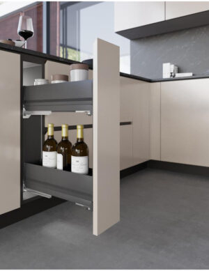 Inoxa Two Shelves Extractable Basket - 7104KKY/15PAR