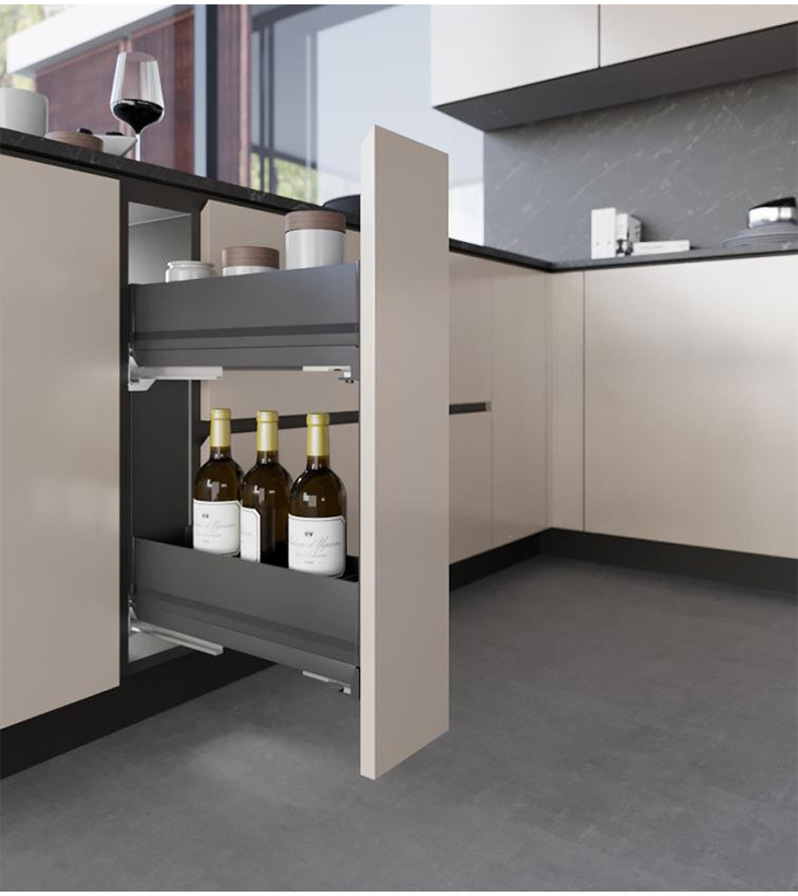 Inoxa Two Shelves Extractable Basket - 7104KKY/15PAR