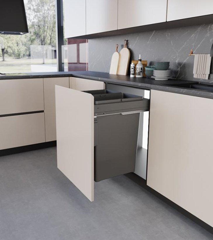 Inoxa Waste Bin, Two Baskets - 97LX/60-2SC