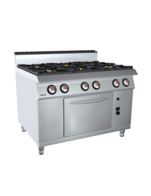 OFFCAR 120 cm 6-Burner Gas Cooker with 70 cm Gas Oven - 80CBG16