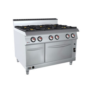 OFFCAR 120 cm 6-Burner Gas Range with Gas Oven & Hot Cabinet - 80CBG26C
