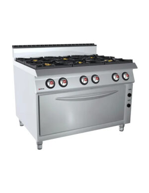 OFFCAR 120 cm 6-Burner Gas Range with Maxi Gas Oven - 80CBG16XL