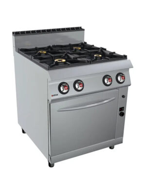 OFFCAR 90 cm 4-Burner Gas Cooker with 70 cm Gas Oven - 80CBG14
