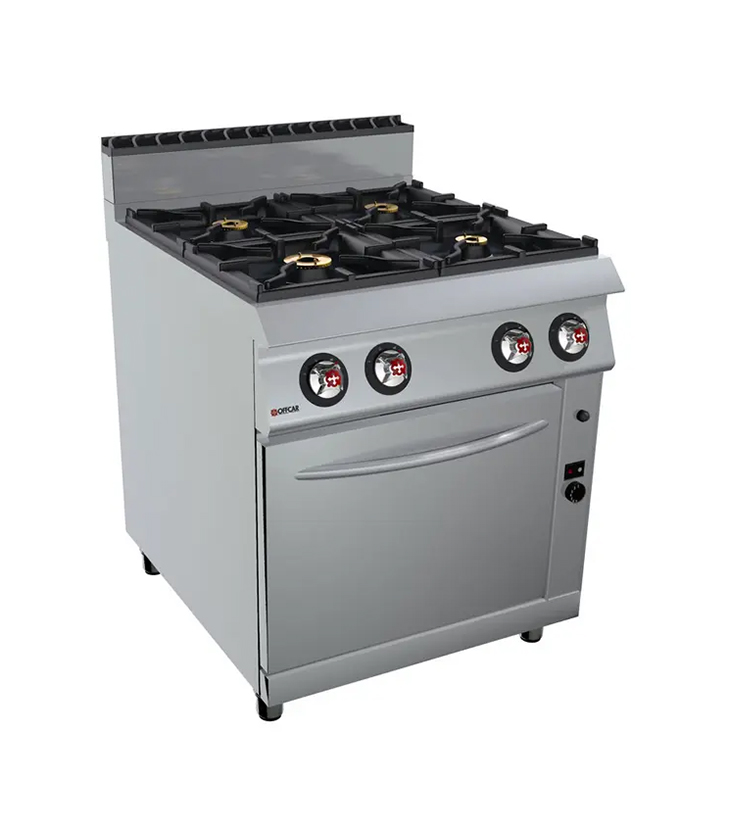 OFFCAR 90 cm 4-Burner Gas Cooker with 70 cm Gas Oven - 80CBG14