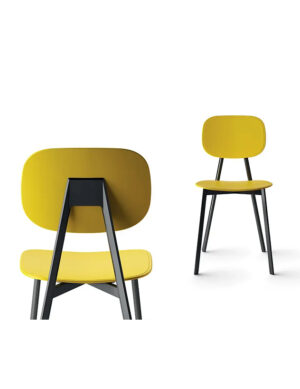 POINTHOUSE TATA CHAIR - YELLOW PLASTIC